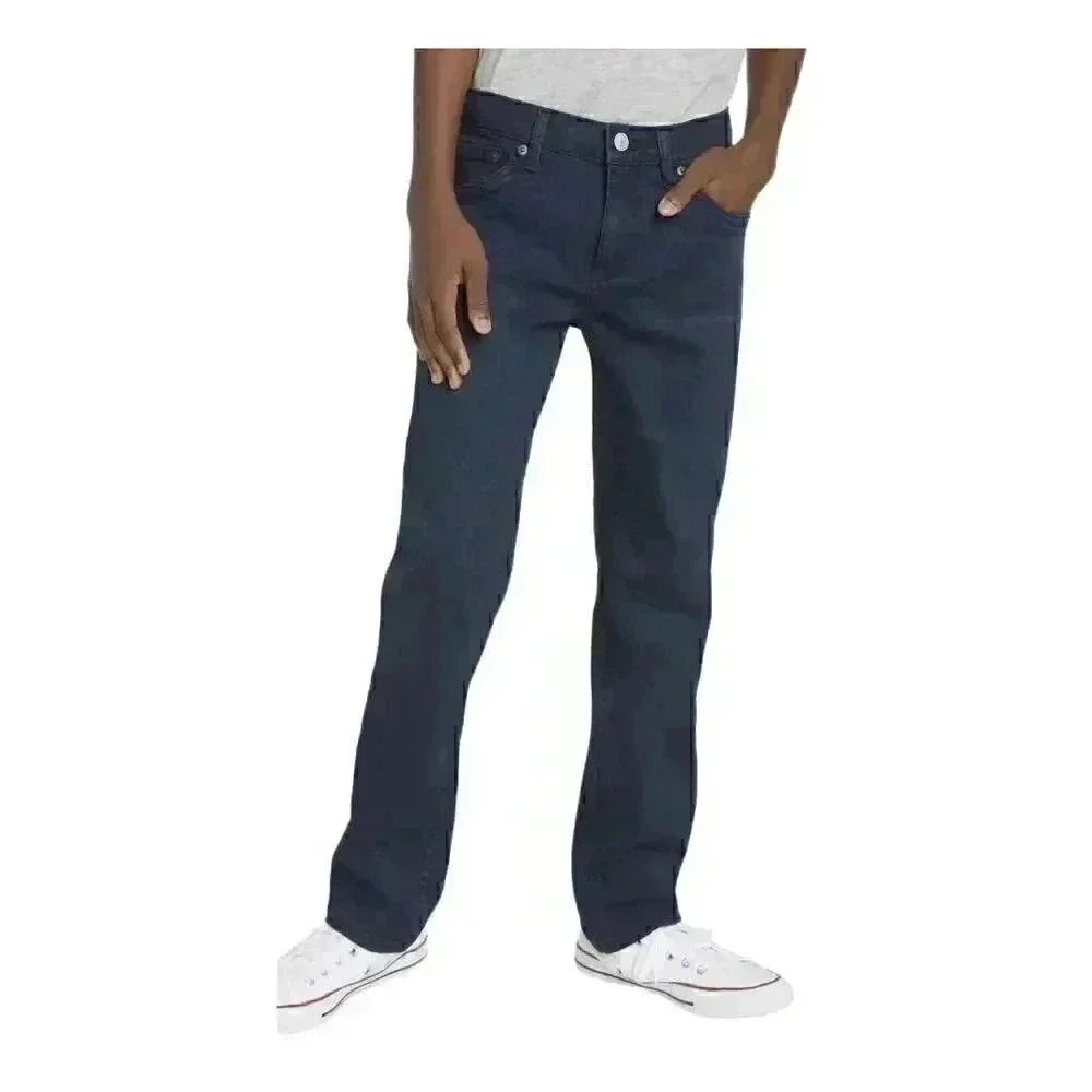 Levi's Performance 511 Slim Straight Leg Denim Jeans Med Wash Blue Cotton/Spande
